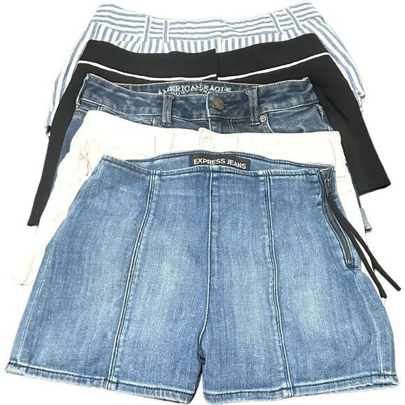 Designer Shorts Bulk Bundle Lot 5 Pairs of Shorts American Eagle Outfitters AEO - Picture 1 of 6